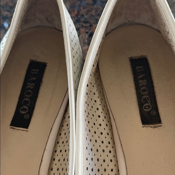 Barroco flats  with bow and gold design 36 white - Picture 4 of 4